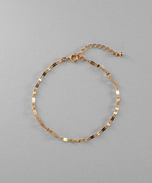 COCOSHNIK ONKITSCH / ココシュニックオンキッチュ ブレスレット・バングル | シルバー デザインチェーン デュアルペタルブレスレット GP | 詳細4