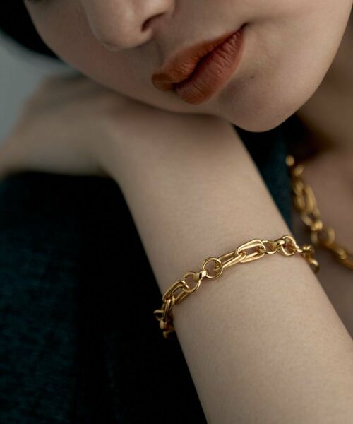 COCOSHNIK ONKITSCH / ココシュニックオンキッチュ ブレスレット・バングル | シルバー ミックスチェーン ダブルリンクブレスレット GP | 詳細7