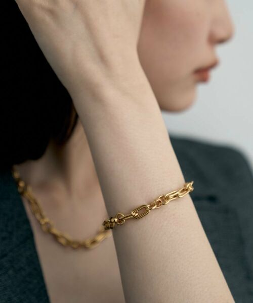 COCOSHNIK ONKITSCH / ココシュニックオンキッチュ ブレスレット・バングル | シルバー ミックスチェーン ダブルリンクブレスレット GP | 詳細8