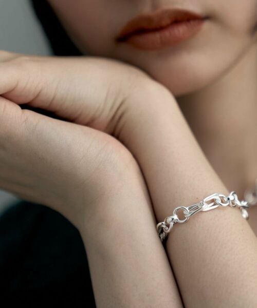 COCOSHNIK ONKITSCH / ココシュニックオンキッチュ ブレスレット・バングル | シルバー ミックスチェーン ダブルリンクブレスレット | 詳細7