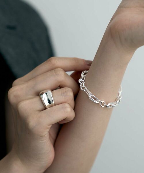 COCOSHNIK ONKITSCH / ココシュニックオンキッチュ ブレスレット・バングル | シルバー ミックスチェーン ダブルリンクブレスレット | 詳細8
