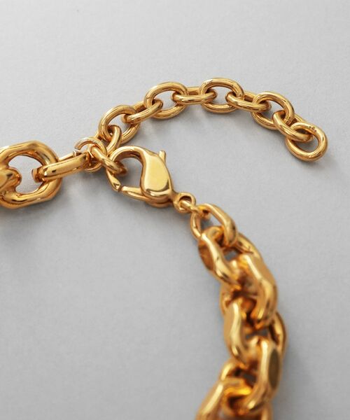 COCOSHNIK ONKITSCH / ココシュニックオンキッチュ ブレスレット・バングル | シルバー デザインチェーン ホロウカットケーブルブレスレット GP | 詳細3