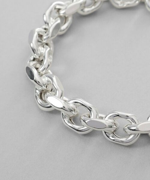 COCOSHNIK ONKITSCH / ココシュニックオンキッチュ ブレスレット・バングル | シルバー デザインチェーン ホロウカットケーブルブレスレット | 詳細2