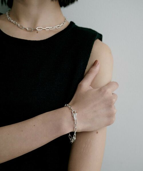 COCOSHNIK ONKITSCH / ココシュニックオンキッチュ ブレスレット・バングル | シルバー デザインチェーン ケーブルタングルブレスレット | 詳細7