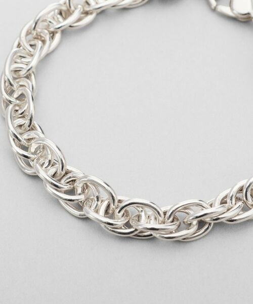 COCOSHNIK ONKITSCH / ココシュニックオンキッチュ ブレスレット・バングル | シルバー デザインチェーン ダブルケーブルブレスレット | 詳細2