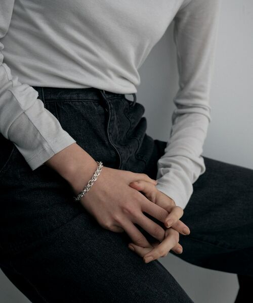 COCOSHNIK ONKITSCH / ココシュニックオンキッチュ ブレスレット・バングル | シルバー デザインチェーン ダブルケーブルブレスレット | 詳細7