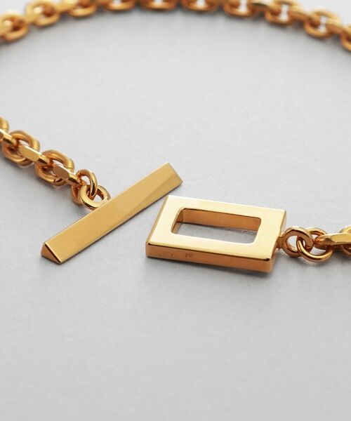 COCOSHNIK ONKITSCH / ココシュニックオンキッチュ ブレスレット・バングル | シルバー カットケーブルチェーン レクタングルマンテルブレスレット S GP | 詳細5