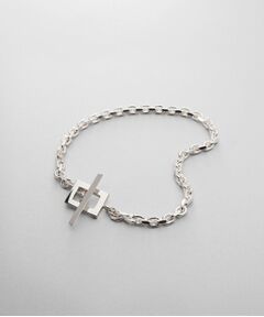 COCOSHNIK ONKITSCH / ココシュニックオンキッチュ ブレスレット・バングル | シルバー カットケーブルチェーン レクタングルマンテルブレスレット L