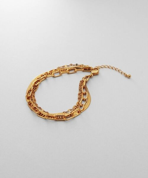 COCOSHNIK ONKITSCH / ココシュニックオンキッチュ ブレスレット・バングル | シルバー コンビネーションチェーン クアッドブレスレット GP | 詳細1