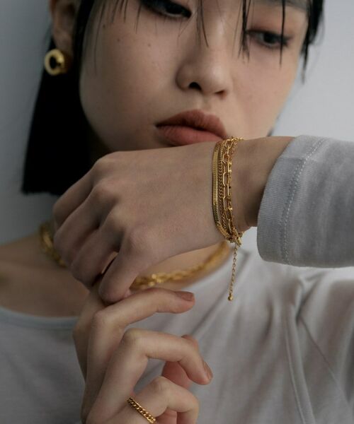 COCOSHNIK ONKITSCH / ココシュニックオンキッチュ ブレスレット・バングル | シルバー コンビネーションチェーン クアッドブレスレット GP | 詳細8