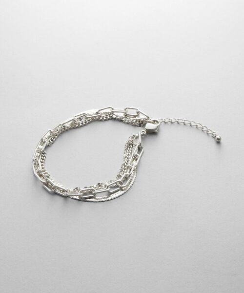 COCOSHNIK ONKITSCH / ココシュニックオンキッチュ ブレスレット・バングル | シルバー コンビネーションチェーン クアッドブレスレット | 詳細1