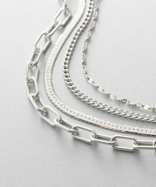 COCOSHNIK ONKITSCH / ココシュニックオンキッチュ ブレスレット・バングル | シルバー コンビネーションチェーン クアッドブレスレット | 詳細2