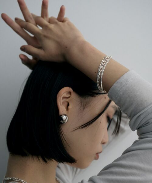 COCOSHNIK ONKITSCH / ココシュニックオンキッチュ ブレスレット・バングル | シルバー コンビネーションチェーン クアッドブレスレット | 詳細8