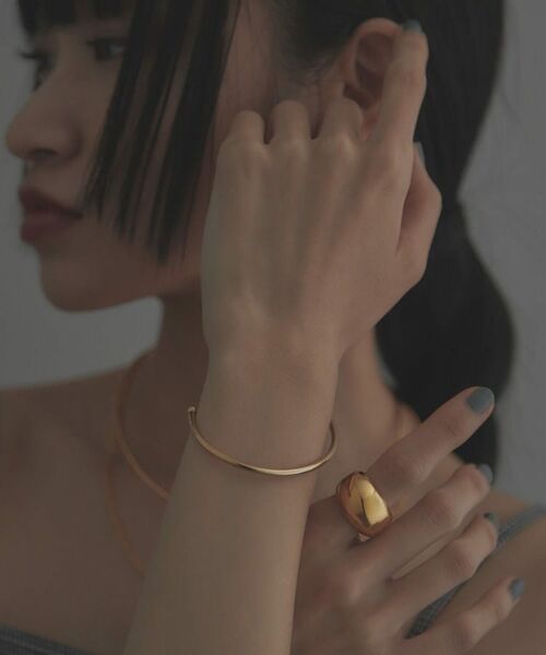 COCOSHNIK ONKITSCH / ココシュニックオンキッチュ ブレスレット・バングル | シルバー ホロウフレキシブル バングル GP | 詳細6