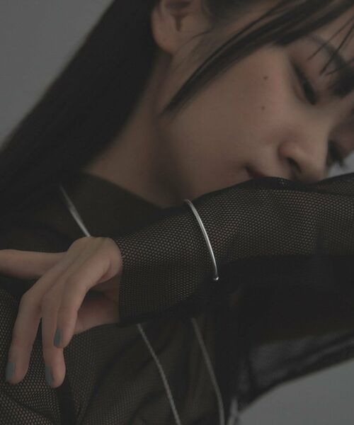 COCOSHNIK ONKITSCH / ココシュニックオンキッチュ ブレスレット・バングル | シルバー ホロウフレキシブル バングル | 詳細7