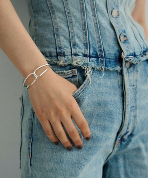 COCOSHNIK ONKITSCH / ココシュニックオンキッチュ ブレスレット・バングル | シルバー ワンストロークノットバングル | 詳細9