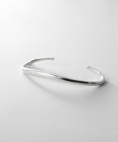 COCOSHNIK ONKITSCH / ココシュニックオンキッチュ ブレスレット・バングル | シルバー 【サステナブル】ニュアンスラインパームカフ | 詳細1