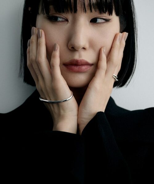 COCOSHNIK ONKITSCH / ココシュニックオンキッチュ ブレスレット・バングル | シルバー 【サステナブル】ニュアンスラインパームカフ | 詳細9