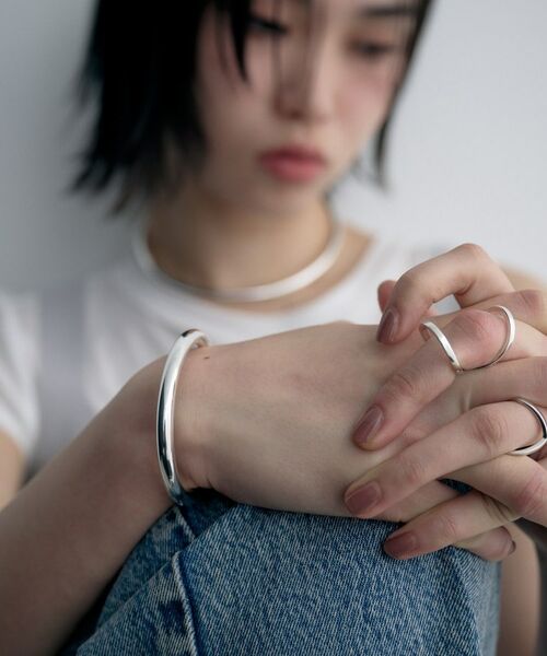 COCOSHNIK ONKITSCH / ココシュニックオンキッチュ ブレスレット・バングル | シルバー ホロウフレキシブルバングルL | 詳細7