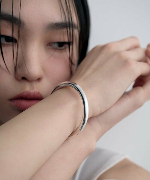 COCOSHNIK ONKITSCH / ココシュニックオンキッチュ ブレスレット・バングル | シルバー ホロウフレキシブルバングルL | 詳細8