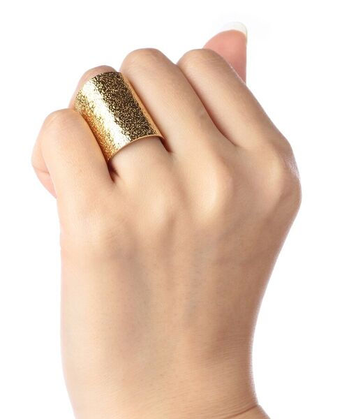 COCOSHNIK ONKITSCH / ココシュニックオンキッチュ リング | テクスチャープレート カフリング | 詳細6