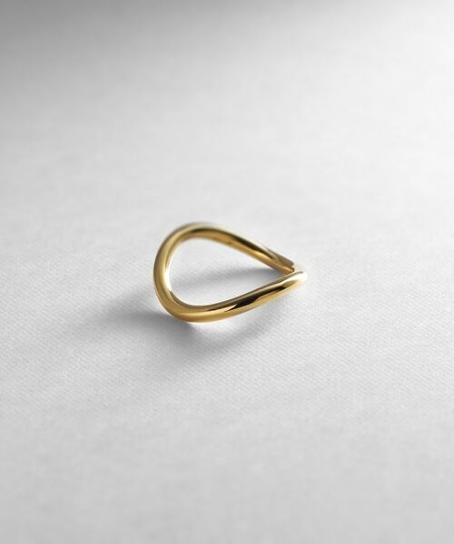 COCOSHNIK ONKITSCH / ココシュニックオンキッチュ リング | シルバー ラインリング カーブ GP | 詳細1