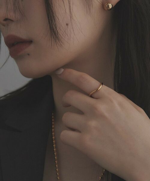 COCOSHNIK ONKITSCH / ココシュニックオンキッチュ リング | シルバー ラインリング カーブ GP | 詳細7