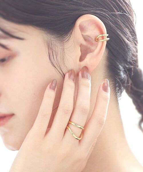 COCOSHNIK ONKITSCH / ココシュニックオンキッチュ リング | シルバー ラインリング フロート GP | 詳細7