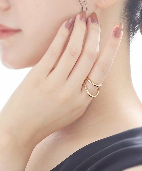 COCOSHNIK ONKITSCH / ココシュニックオンキッチュ リング | シルバー ラインリング フロート GP | 詳細8