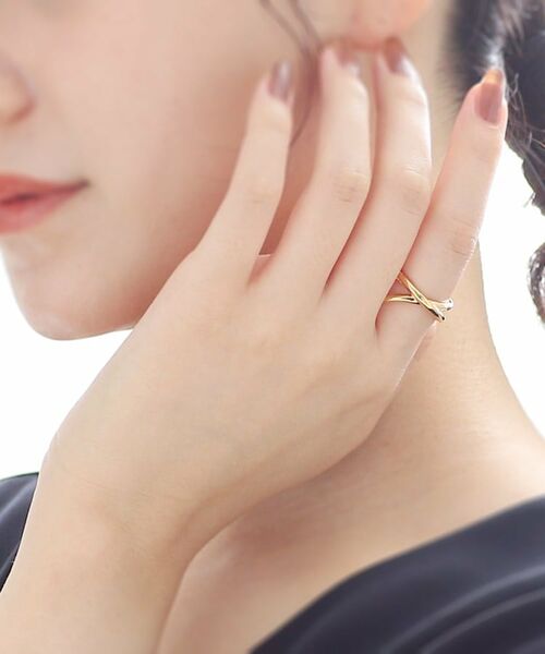 COCOSHNIK ONKITSCH / ココシュニックオンキッチュ リング | シルバー ラインリング フロート GP | 詳細9