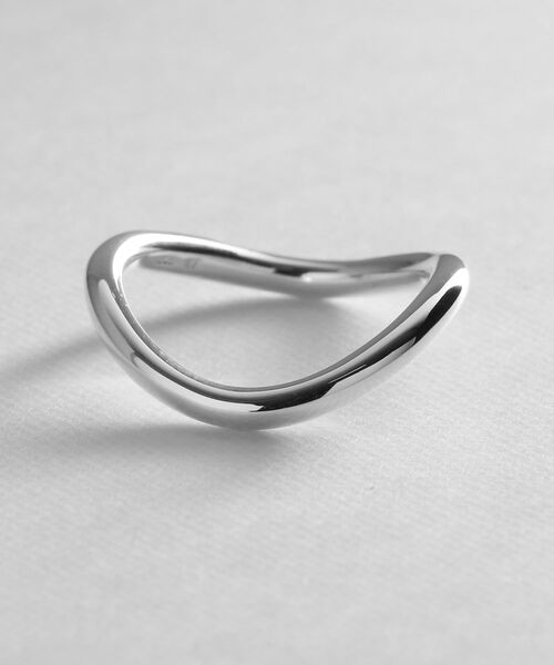 COCOSHNIK ONKITSCH / ココシュニックオンキッチュ リング | シルバー ラインリング カーブ | 詳細2