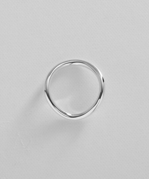 COCOSHNIK ONKITSCH / ココシュニックオンキッチュ リング | シルバー ラインリング カーブ | 詳細3