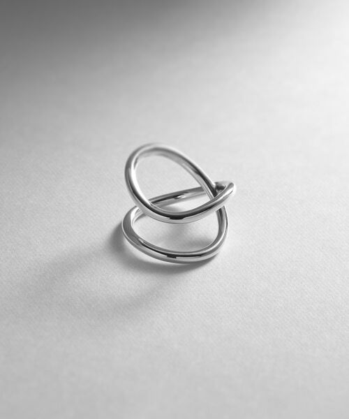 COCOSHNIK ONKITSCH / ココシュニックオンキッチュ リング | シルバー ラインリング スロープ | 詳細1