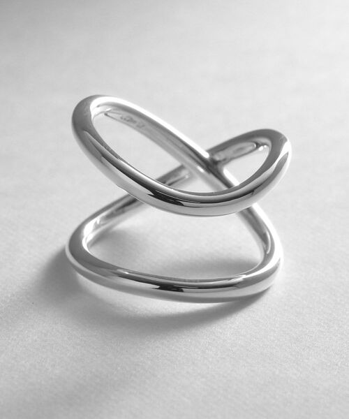 COCOSHNIK ONKITSCH / ココシュニックオンキッチュ リング | シルバー ラインリング スロープ | 詳細2