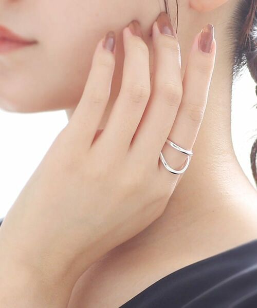 COCOSHNIK ONKITSCH / ココシュニックオンキッチュ リング | シルバー ラインリング フロート | 詳細7