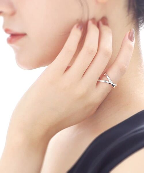 COCOSHNIK ONKITSCH / ココシュニックオンキッチュ リング | シルバー ラインリング フロート | 詳細8