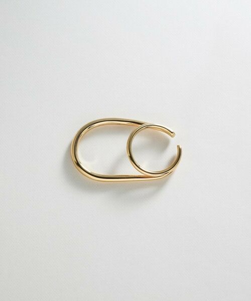 COCOSHNIK ONKITSCH / ココシュニックオンキッチュ リング | シルバー リングイヤーカフ ダブルフィンガー GP | 詳細3