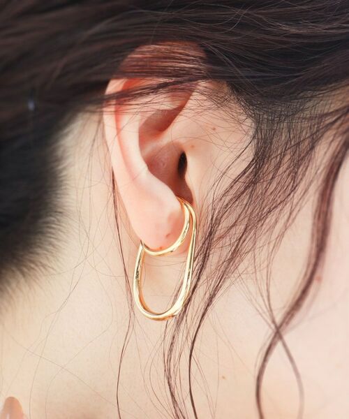 COCOSHNIK ONKITSCH / ココシュニックオンキッチュ リング | シルバー リングイヤーカフ ダブルフィンガー GP | 詳細9