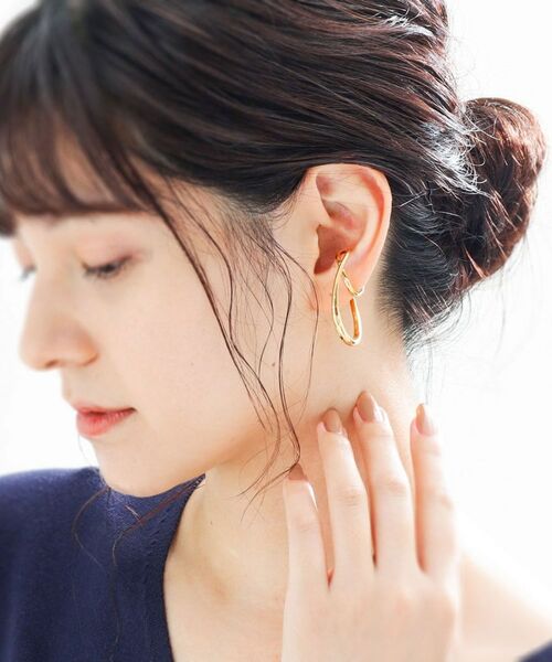 COCOSHNIK ONKITSCH / ココシュニックオンキッチュ リング | シルバー リングイヤーカフ ダブルフィンガーウェーブ GP | 詳細6