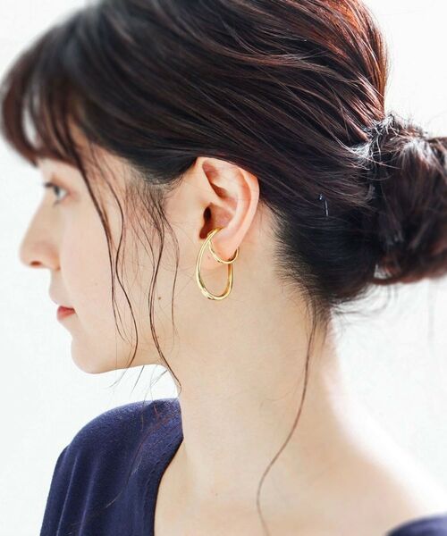 COCOSHNIK ONKITSCH / ココシュニックオンキッチュ リング | シルバー リングイヤーカフ ダブルフィンガーウェーブ GP | 詳細7