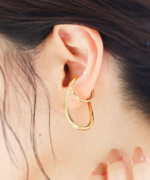 COCOSHNIK ONKITSCH / ココシュニックオンキッチュ リング | シルバー リングイヤーカフ ダブルフィンガーウェーブ GP | 詳細9