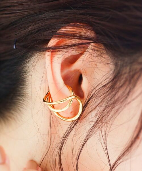 COCOSHNIK ONKITSCH / ココシュニックオンキッチュ リング | シルバー リングイヤーカフ ワイドハング GP | 詳細11