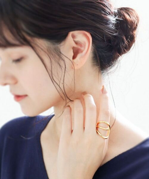 COCOSHNIK ONKITSCH / ココシュニックオンキッチュ リング | シルバー リングイヤーカフ ワイドハング GP | 詳細5