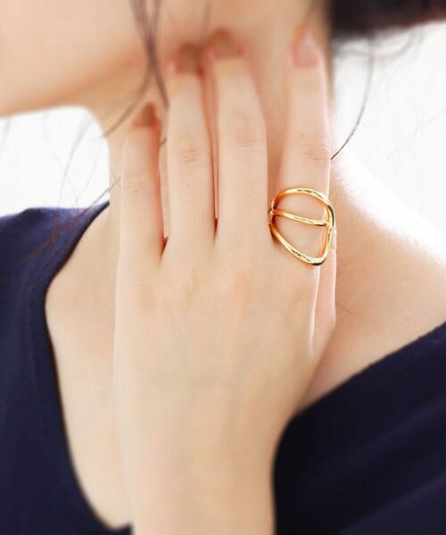 COCOSHNIK ONKITSCH / ココシュニックオンキッチュ リング | シルバー リングイヤーカフ ワイドハング GP | 詳細9