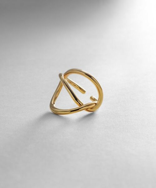 COCOSHNIK ONKITSCH / ココシュニックオンキッチュ リング | シルバー リングイヤーカフ エンタングル GP（ゴールド(600)）