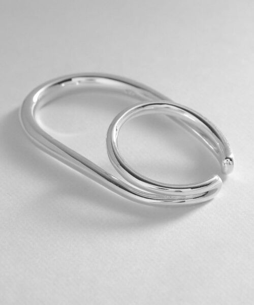 COCOSHNIK ONKITSCH / ココシュニックオンキッチュ リング | シルバー リングイヤーカフ ダブルフィンガー | 詳細2