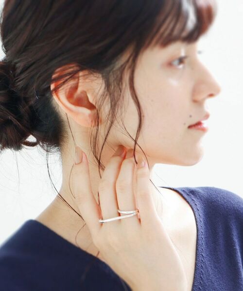 COCOSHNIK ONKITSCH / ココシュニックオンキッチュ リング | シルバー リングイヤーカフ ダブルフィンガー | 詳細5