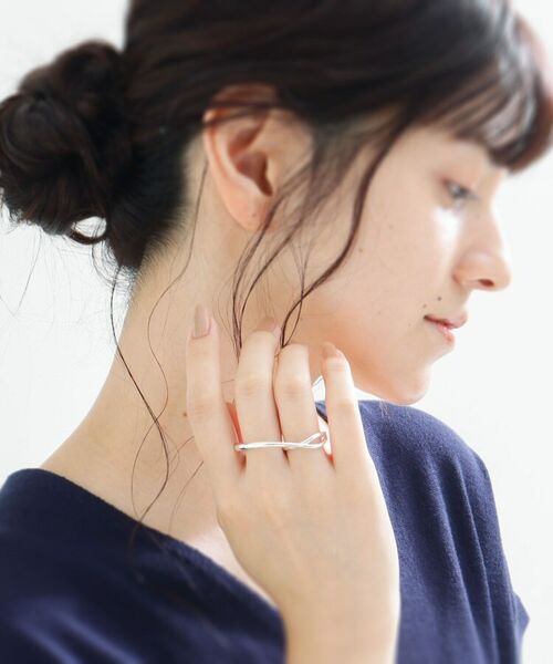 COCOSHNIK ONKITSCH / ココシュニックオンキッチュ リング | シルバー リングイヤーカフ ダブルフィンガーウェーブ | 詳細5