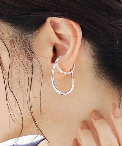 COCOSHNIK ONKITSCH / ココシュニックオンキッチュ リング | シルバー リングイヤーカフ ダブルフィンガーウェーブ | 詳細9