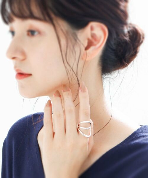 COCOSHNIK ONKITSCH / ココシュニックオンキッチュ リング | シルバー リングイヤーカフ ワイドハング | 詳細5